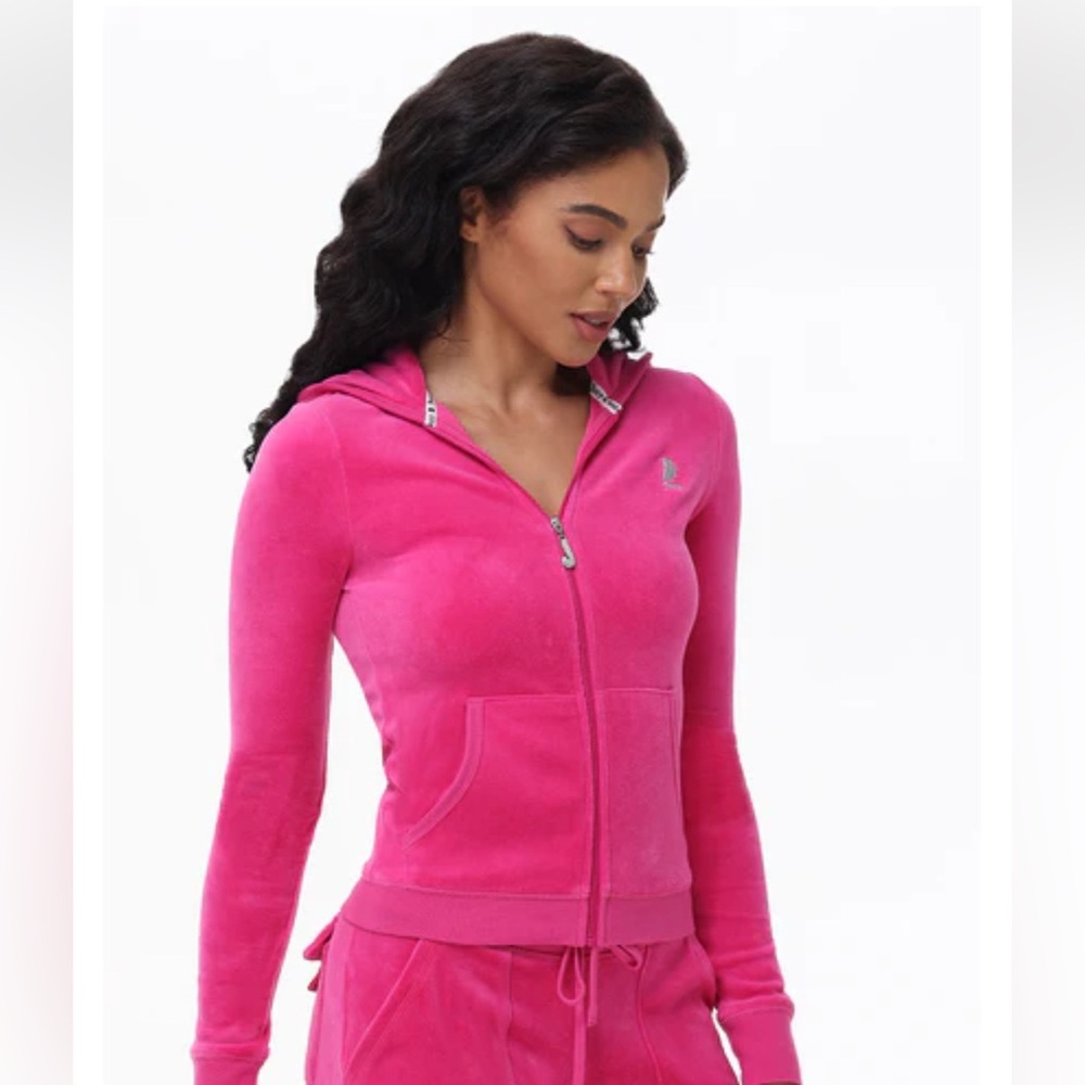 JUICY COUTURE SCOTTIE COTTON VELOUR HOODIE